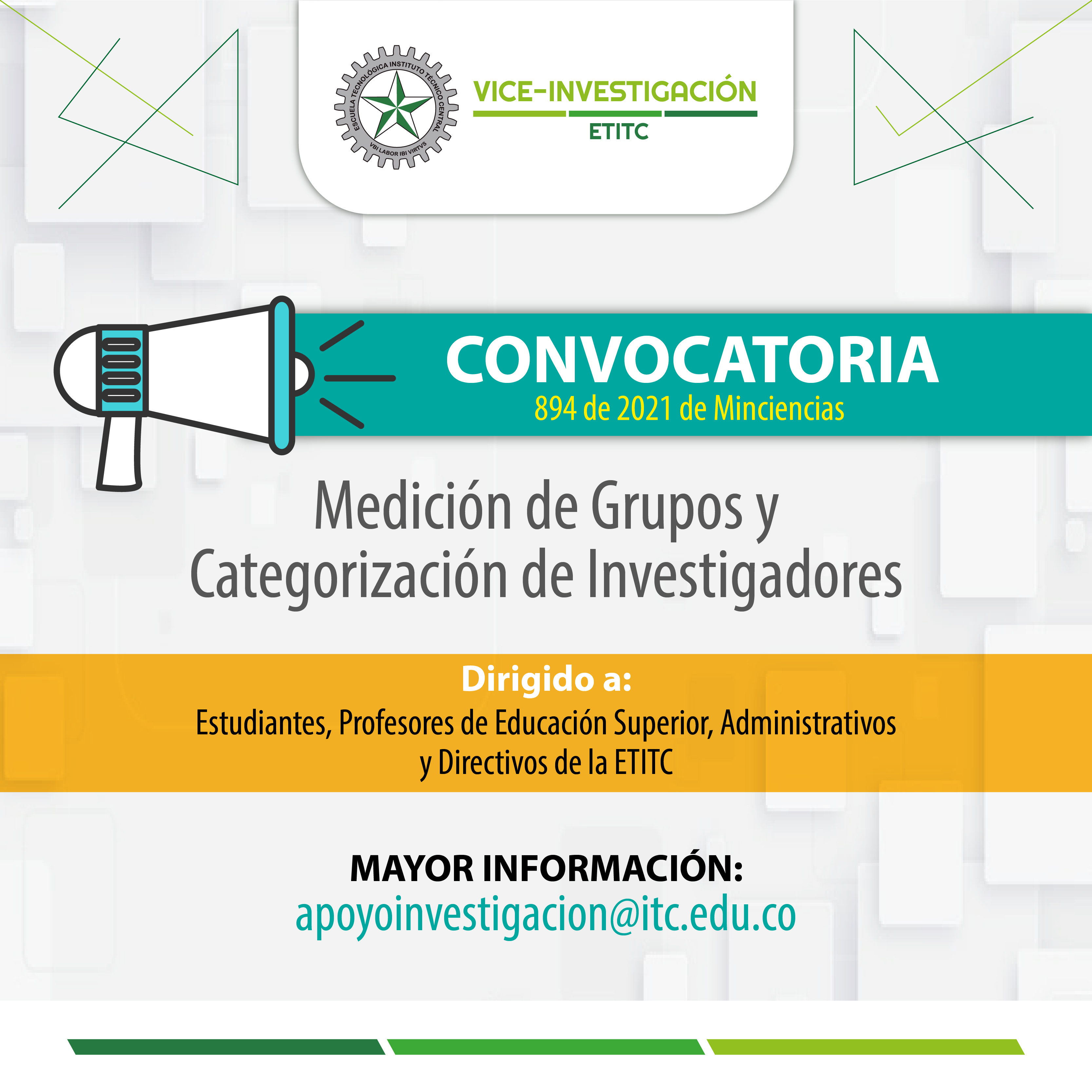 Convocatoria MinCiencias