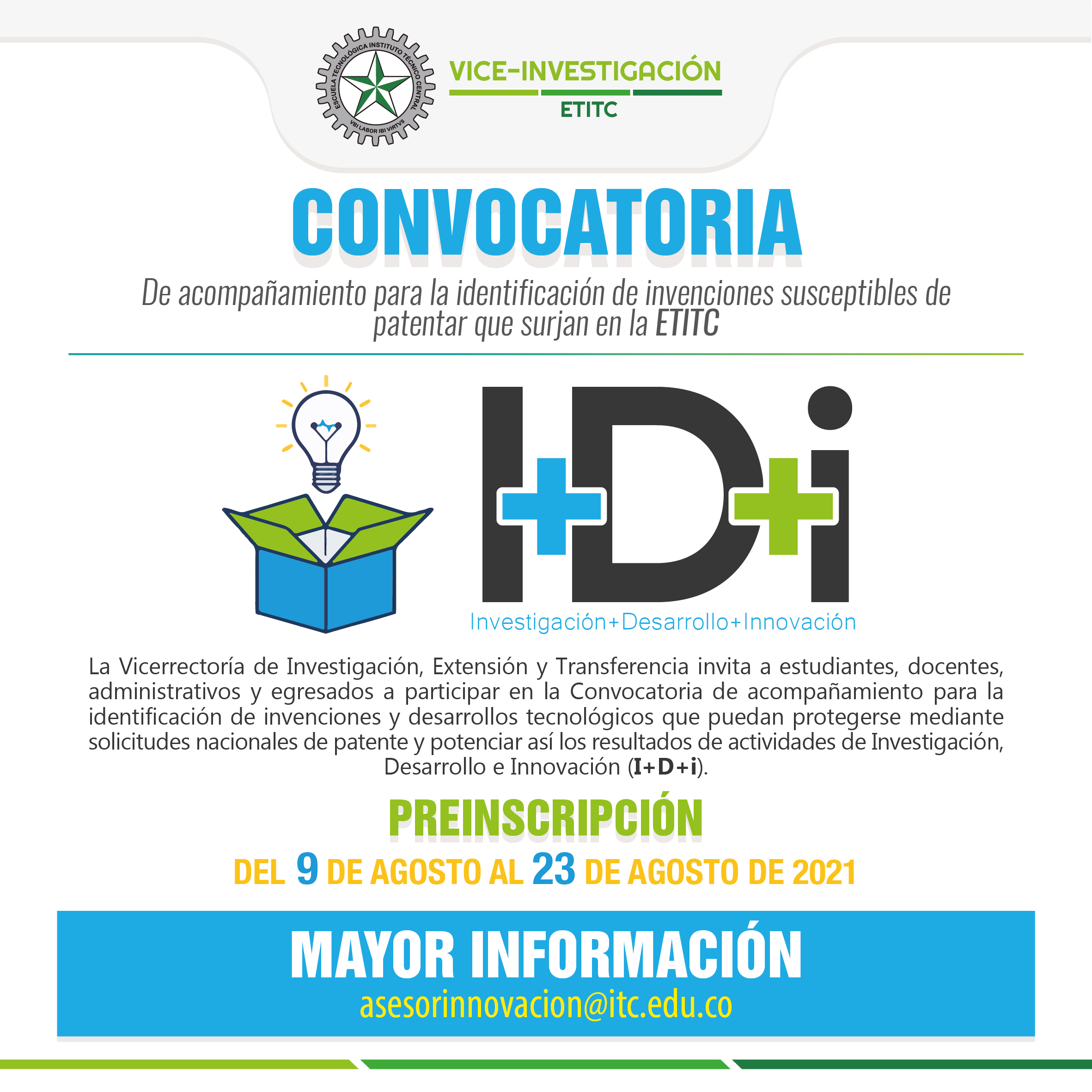 Convocatoria de invenciones