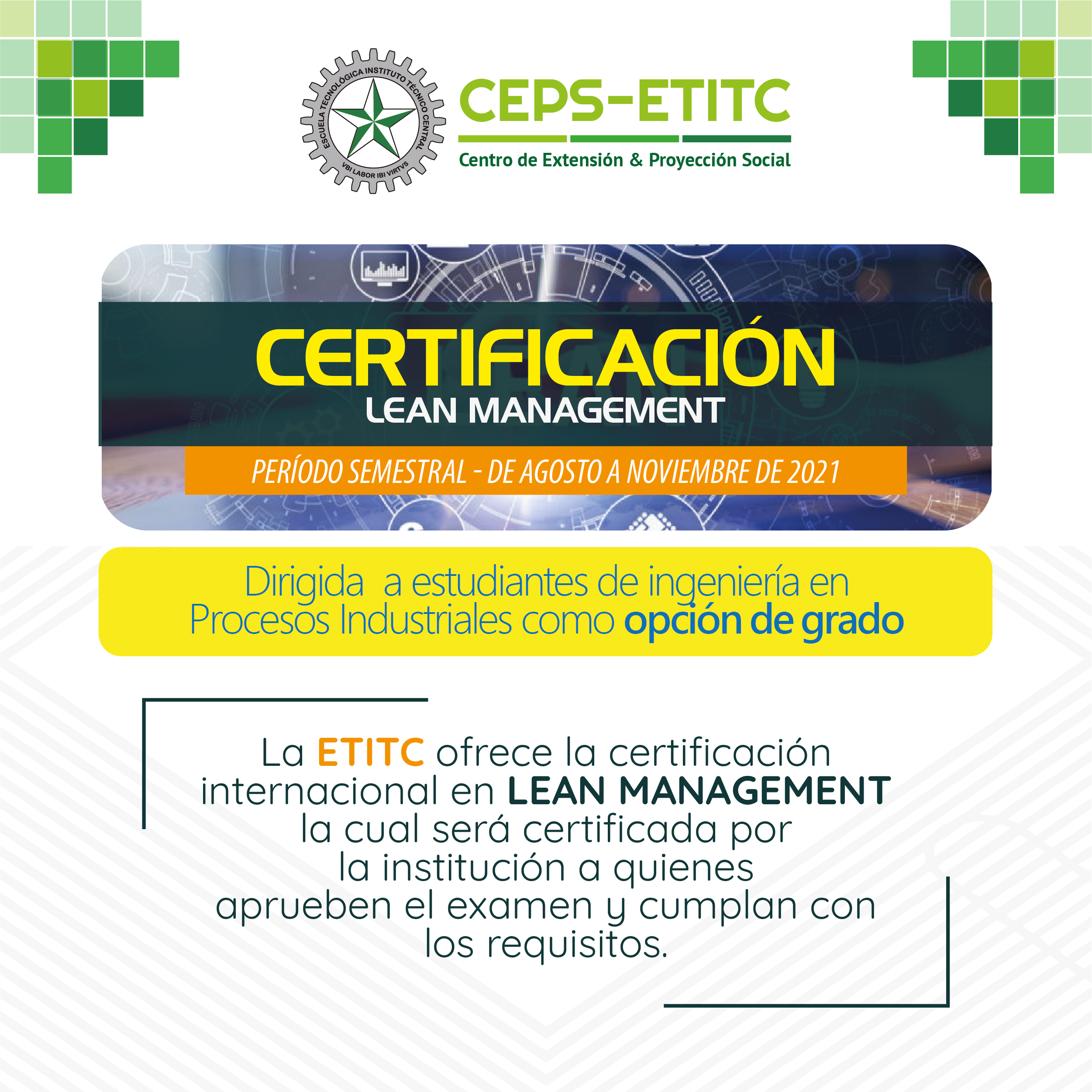 Certificación en Lean Management