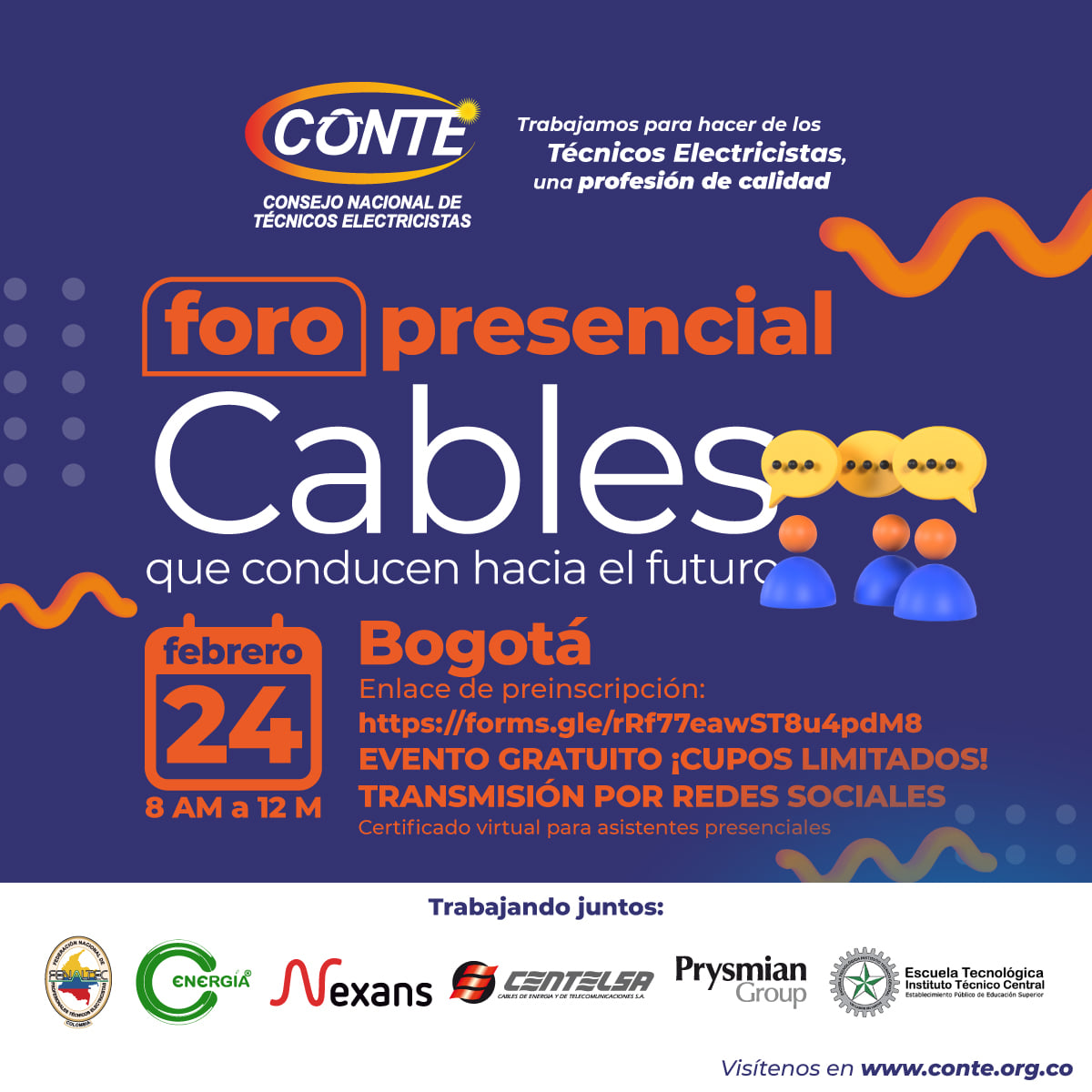 Cables que conducen hacia el futuro