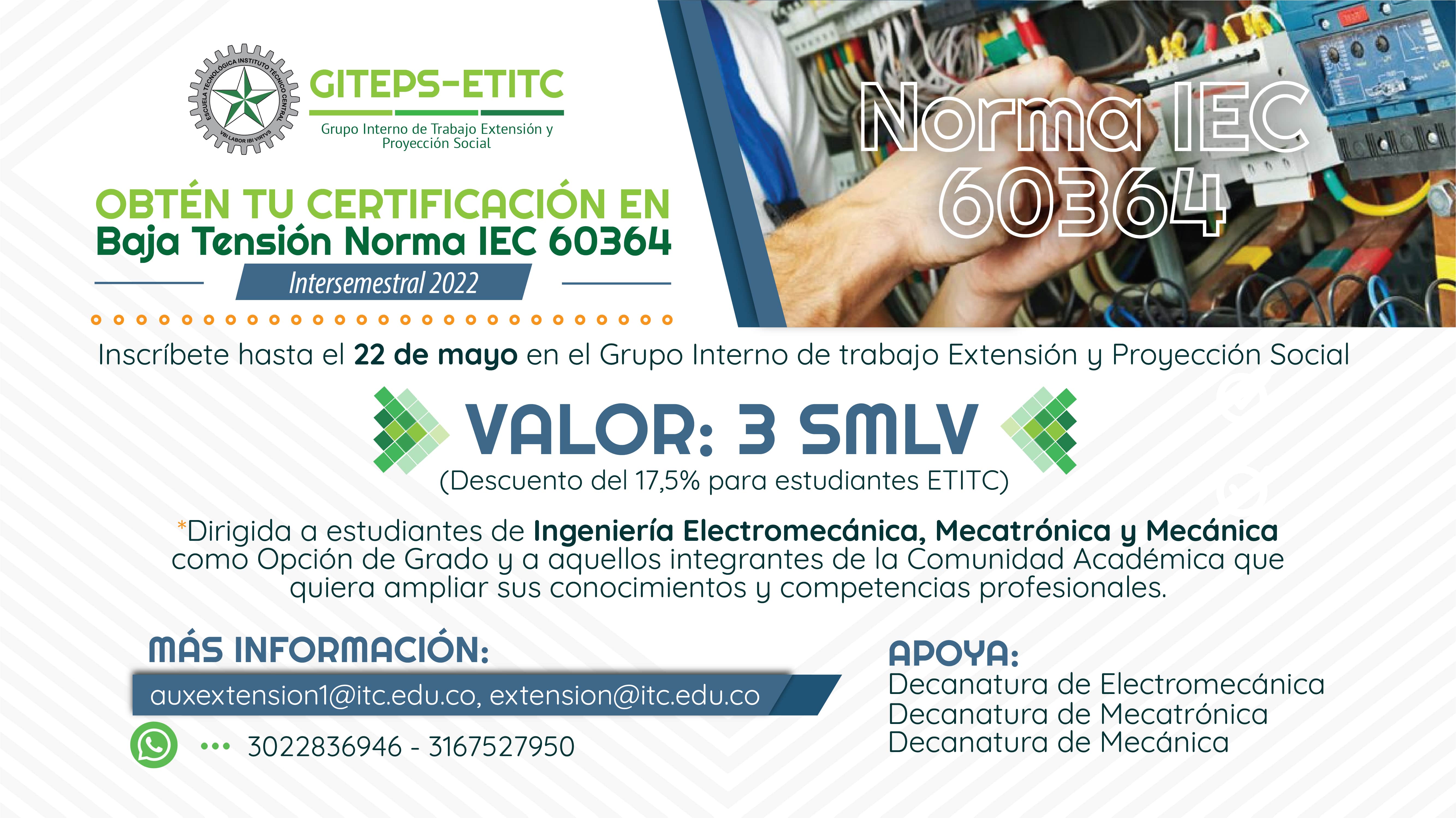 Certificación en Baja Tensión