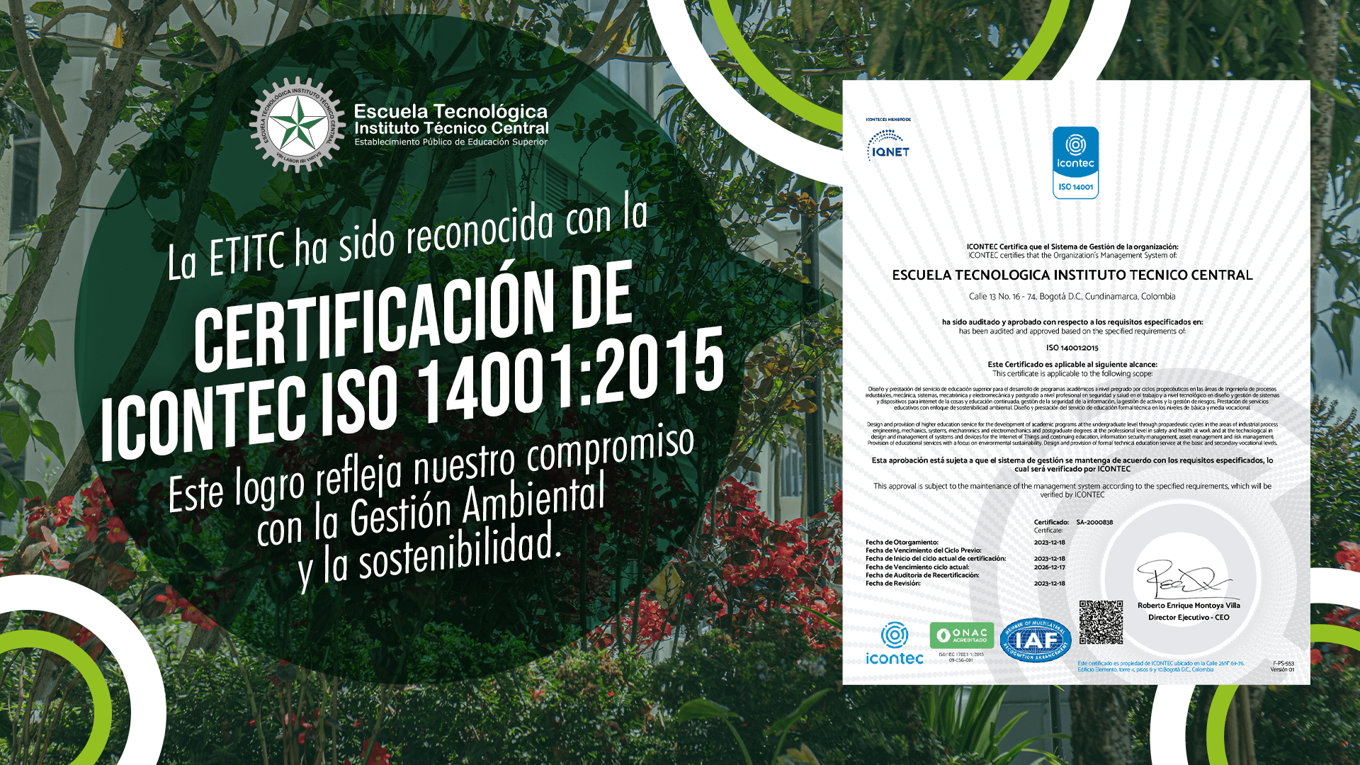 Certificación ISO 14001