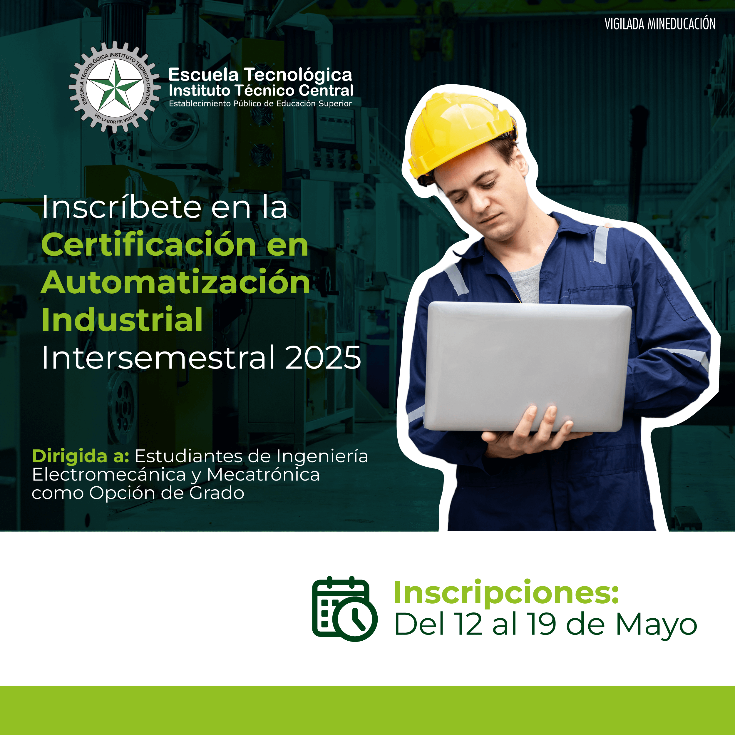 Certificación en Automatización Industrial Intersemestral 2025
