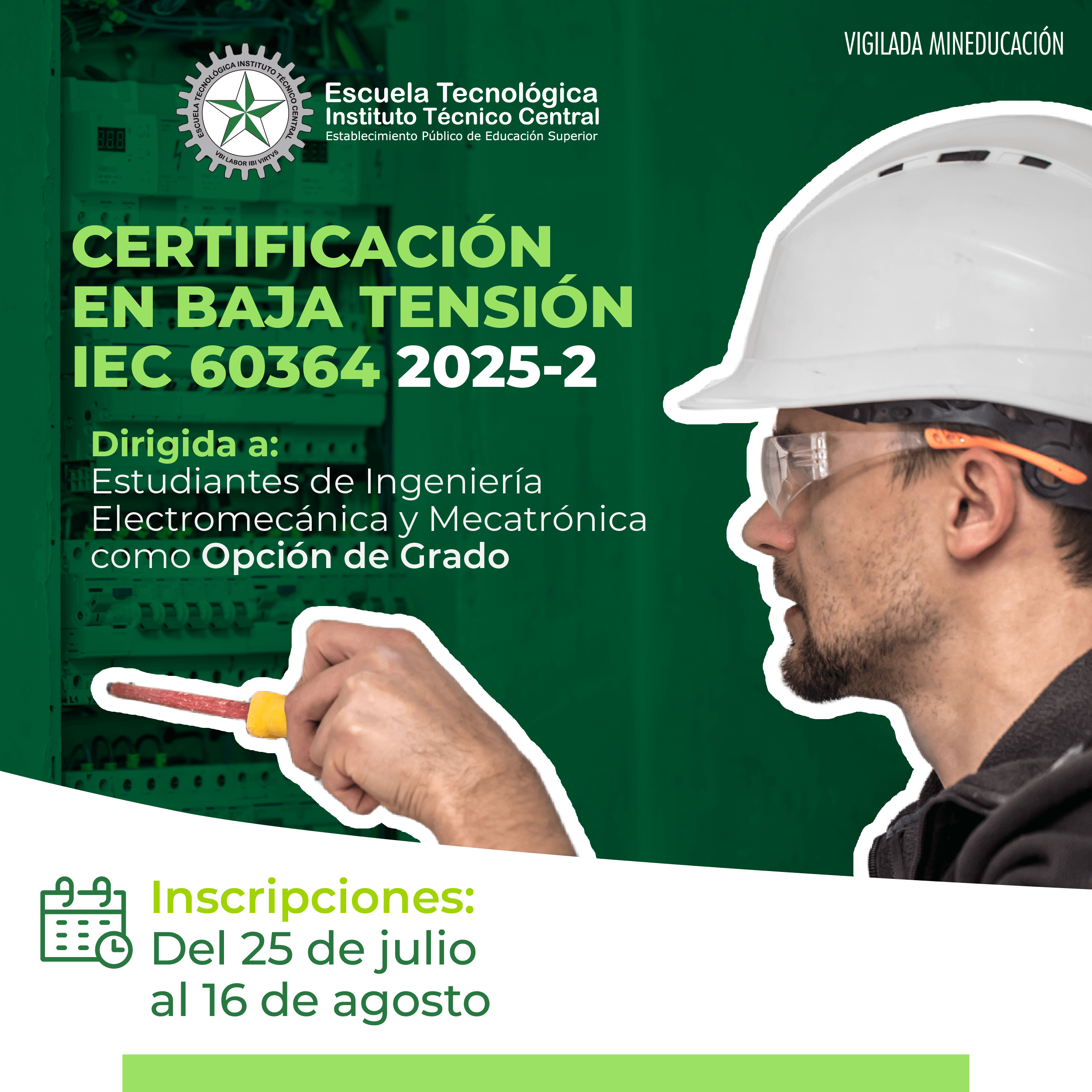 Certificación en Baja Tensión IEC 60364 2025-2