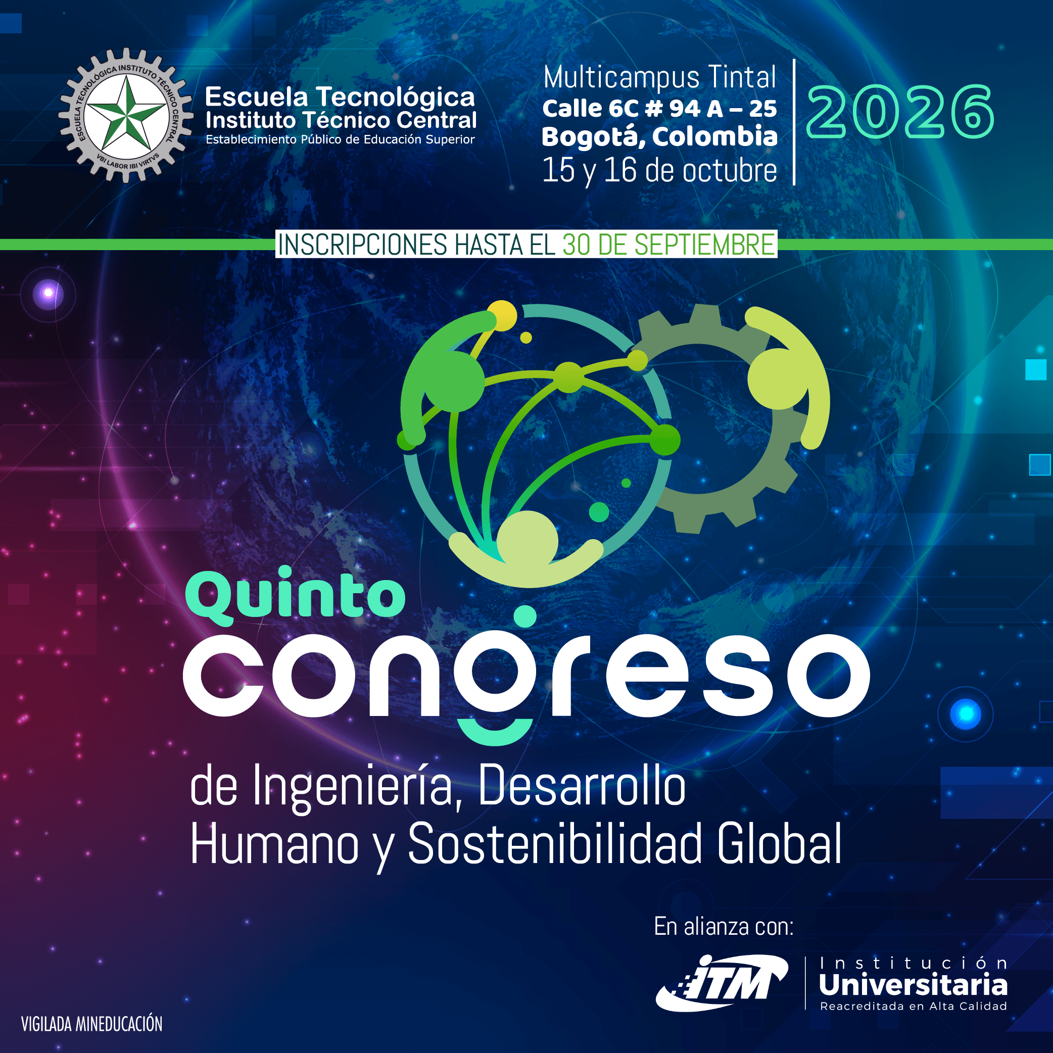 V Congreso de Ingeniería, Desarrollo Humano y Sostenibilidad Global